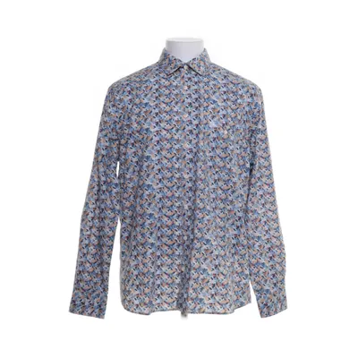 Shirt (Blauw, Meerkleurig) van Olymp Katoen