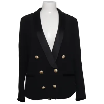 Kavaj (Svart) från Balmain Acetat, Bomull, Viskos