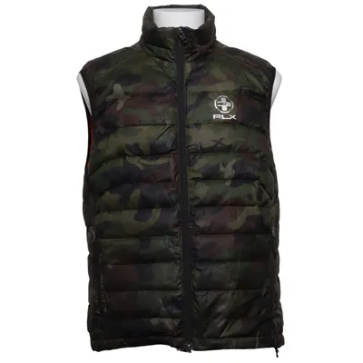Down vest (Green, Brown) from RLX Ralph Lauren Down, Feather, Nylon, Polyester