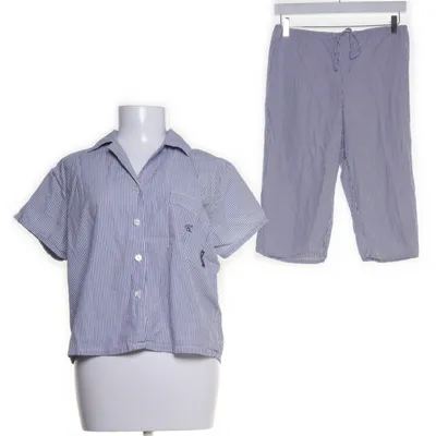 Pyjamasz (Blå, Hvid) fra Calvin Klein Bomuld