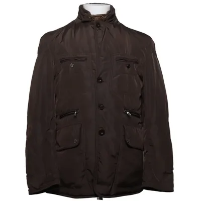 Down jacket (Brown) from Moncler Polyamide, Polyester, Down