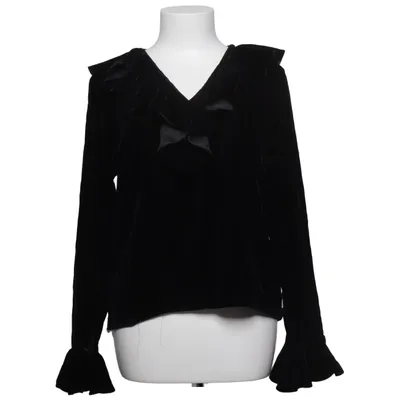Bluse (Sort) fra Yves Saint Laurent Acetat, Cupro, Polyamid
