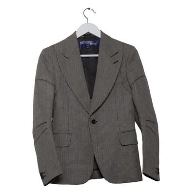 Blazer (Grå, Sort) fra Junya Watanabe x Comme des Garçons Cupro, Polyester, Uld