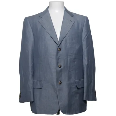 Blazer (Blue) from Ermenegildo Zegna Cupro, Linen, Silk, Wool