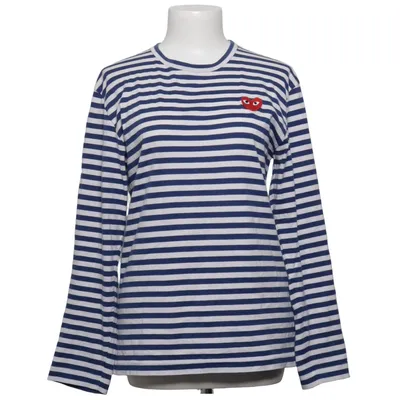 Långärmad t-shirt (Blå, Vit) från Comme des Garçons PLAY Bomull