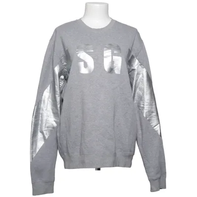 Sweatshirt (Gris, Argent) de MSGM Coton, Viscose
