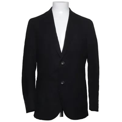 Blazer (Noir) de Z Zegna Angora, Coton, Cupro, Soie, Laine
