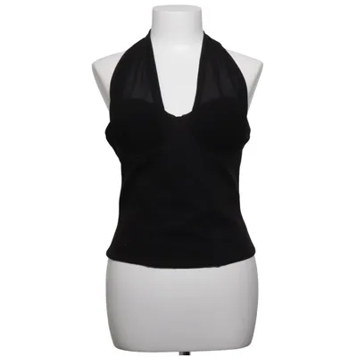 Halter neck top (Black) from White Fox Elastane, Polyester, Viscose