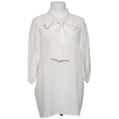 Strikblouse (Wit) van Prada Zijde