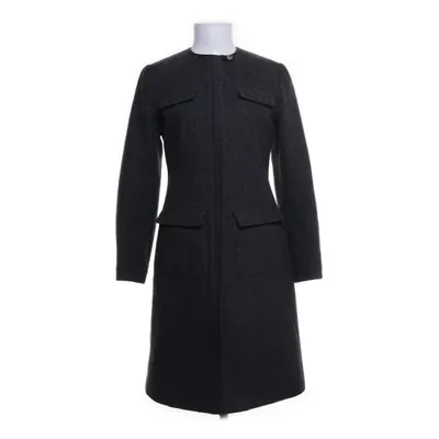 Jas (Grijs) van Prada Polyester, Leer, Wol