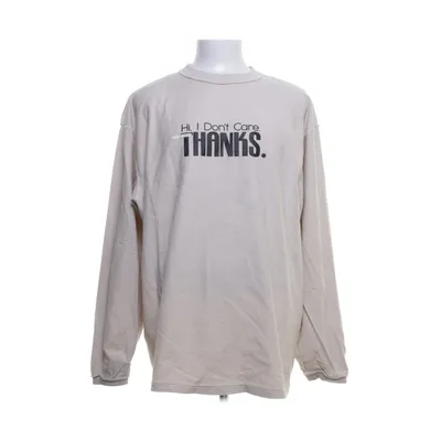Long sleeve T-shirt (Beige) from Vetements Cotton