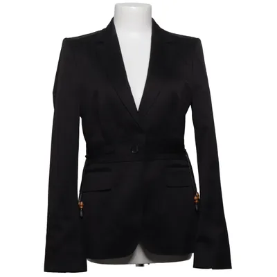 Blazer (Noir) de Gucci Coton, Cupro, Élasthane