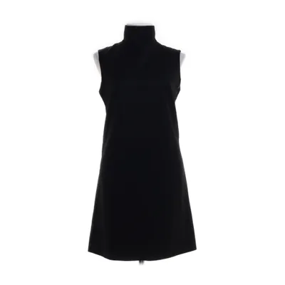 Jurk met col (Zwart) van Burberry Cupro, Leer, Wol