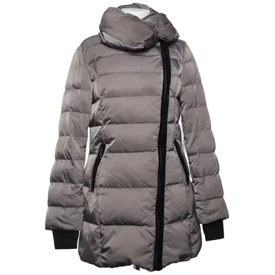 Down coat (Gray) from Vera Wang Down, Elastane, Feather, Polyamide, Polyester, Silk, Viscose