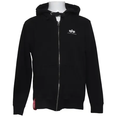 Sweat à capuche (Noir) de Alpha Industries Coton, Polyester