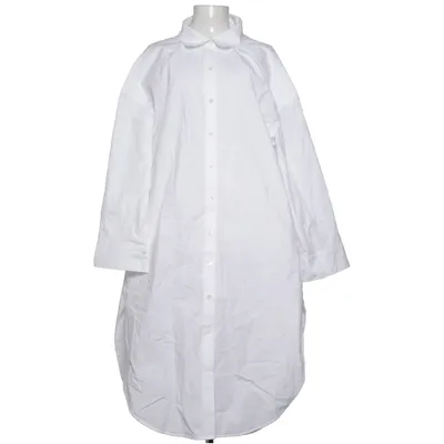 Skjortekjole (Hvid) fra H&M Studio Bomuld