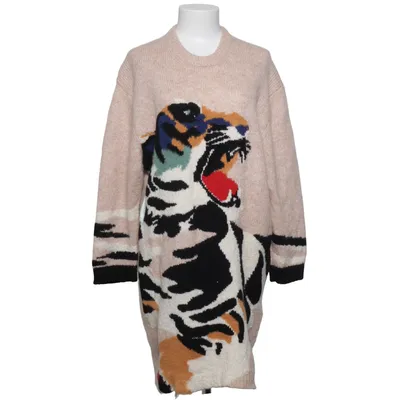 Jurk (Beige, Meerkleurig) van Kenzo Kasjmier, Polyamide, Viscose, Wol
