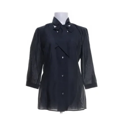Strikblouse (Grijs) van Karl Lagerfeld Katoen, Zijde