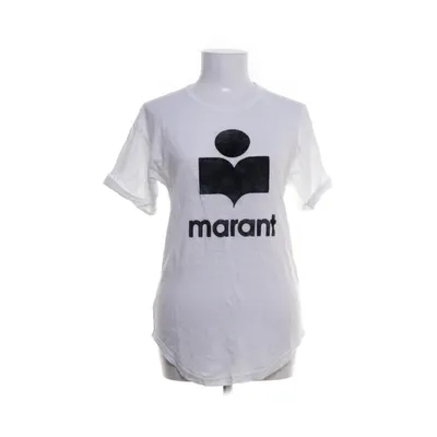 T-shirt (White, Multicolored) from Isabel Marant Étoile Linen, Polyester
