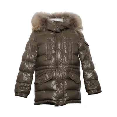 Donsjack (Groen) van Moncler Dons, Veer, Polyamide