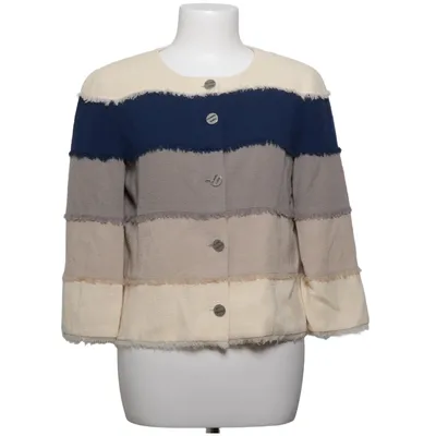 Blazer (Blue, Gray, Beige) from Chanel Elastane, Nylon, Silk, Wool
