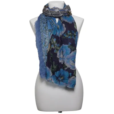 Sjaaltje (Blauw, Meerkleurig) van Gucci Kasjmier, Modal, Zijde