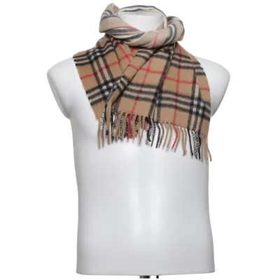 Halsduk (Beige, Svart, Röd) från Burberry Kashmir
