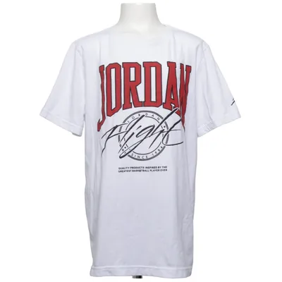 T-shirt (Wit, Rood) van Nike Air Jordan Katoen, Polyester