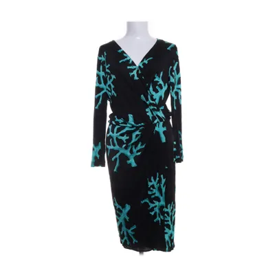 Wrap dress (Black, Turquoise) from Moschino Cheap and Chic Viscose