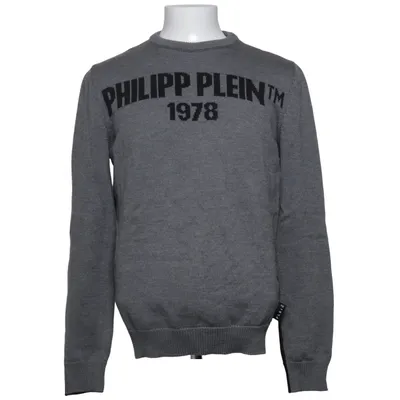 Sweater (Grå, Sort) fra Philipp Plein Homme Uld