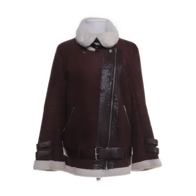 Shearling jas (Bruin, Wit)
