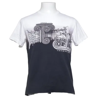 T-shirt (Blanc, Bleu) de Versace Jeans Coton