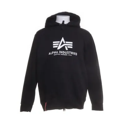 Huvtröja (Svart) från Alpha Industries Bomull, Polyester