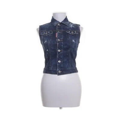 Jeansväst (Blå) från Dsquared2 Bomull, Elastan