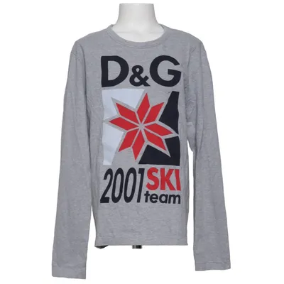 Long sleeve T-shirt (Gray, Multicolored) from Dolce & Gabbana Cotton, Elastane