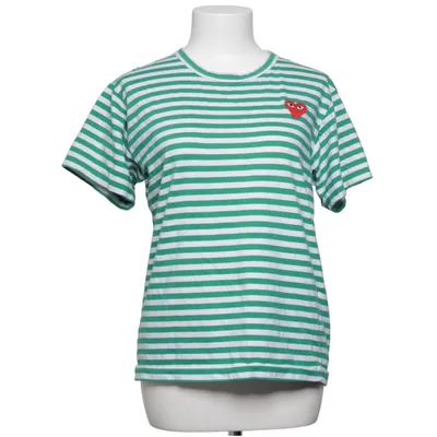 Long sleeve T-shirt (Green, White) from Comme des Garçons PLAY Cotton