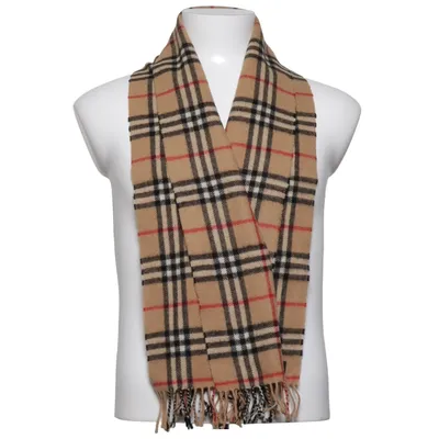 Halstørklæde (Beige, Flerfarvet) fra Burberry Uld, Kashmir