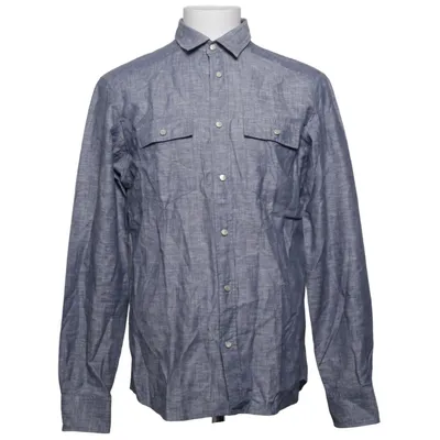 Shirt (Blue) from Just Cavalli Cotton, Elastane, Linen