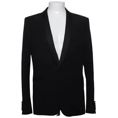 Smoking blazer (Zwart) van Saint Laurent Polyester, Zijde, Wol