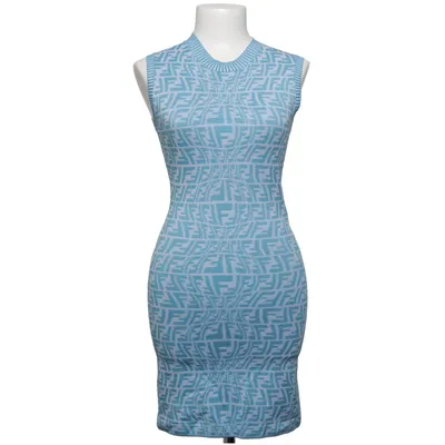 Kjole (Blå, Hvid) fra Fendi Polyamid, Viscose