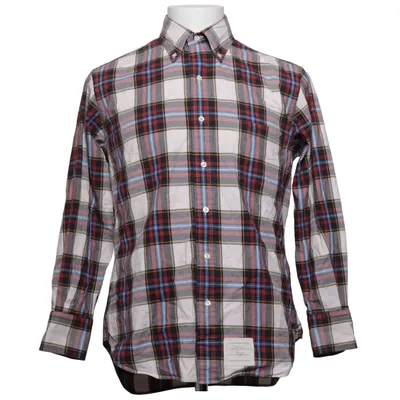Overhemd (Wit, Blauw, Rood) van Thom Browne Katoen