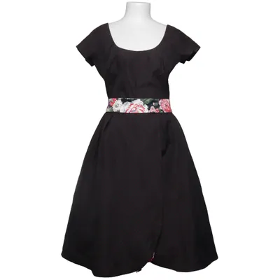 Jurk (Zwart, Meerkleurig) van Dolce & Gabbana Acetaat, Katoen, Polyamide, Polyester, Viscose