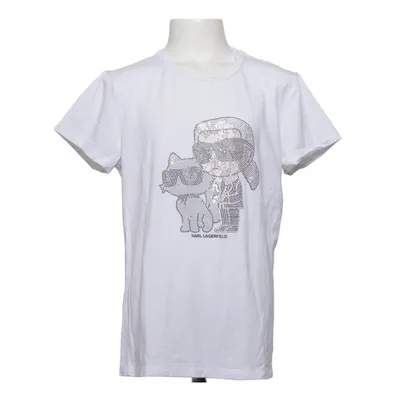 T-shirt (Blanc) de Karl Lagerfeld Kids Coton, Élasthane, Modal