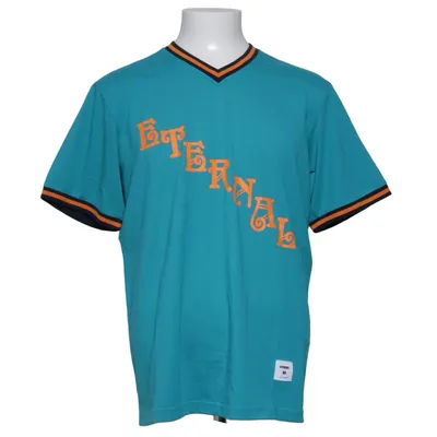 T-shirt (Blauw, Oranje, Zwart) van Supreme Katoen, Polyester