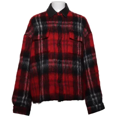 Overshirt (Rood, Zwart, Wit) van AMIRI Leer, Mohair, Nylon, Zijde, Wol