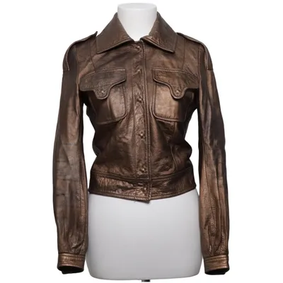 Veste en cuir (Or) de Aigner Cupro, Cuir, Polyester