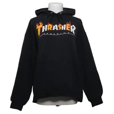 Sweat à capuche (Noir) de Thrasher Coton, Polyester