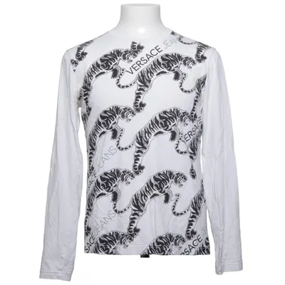 T-shirt à manches longues (Blanc, Noir) de Versace Jeans Coton