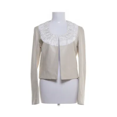 Læderblazer (Hvid) fra Yves Saint Laurent Læder, Cupro, Acetat
