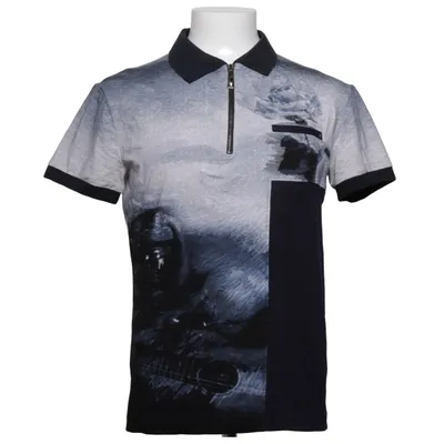 Poloshirt (Blauw, Zwart, Grijs) van Cavalli Class Katoen, Elastaan